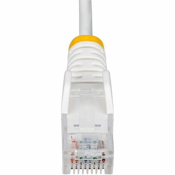 Buy StarTech.com 2.5m White Slim CAT6 Ethernet Cable, Snagless RJ45 ...