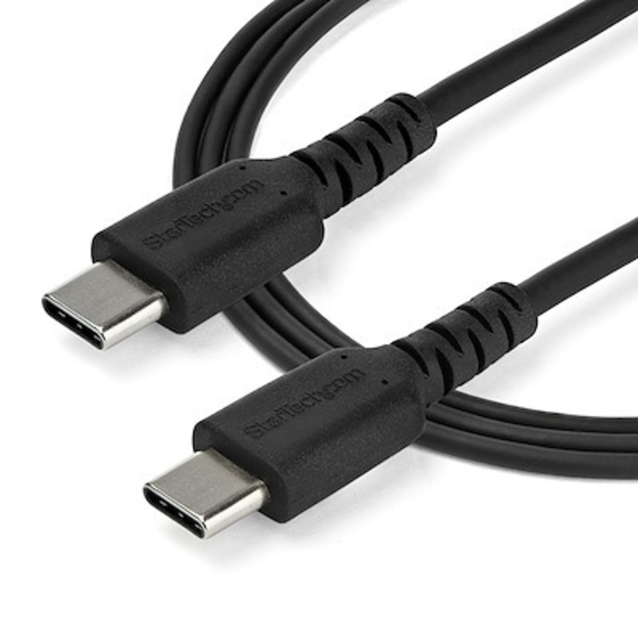 StarTech.com 2m USB C Charging Cable - Durable Fast Charge & Sync USB 2.0 Type C to C Charger Cord - TPE Jacket Aramid Fiber M/M
