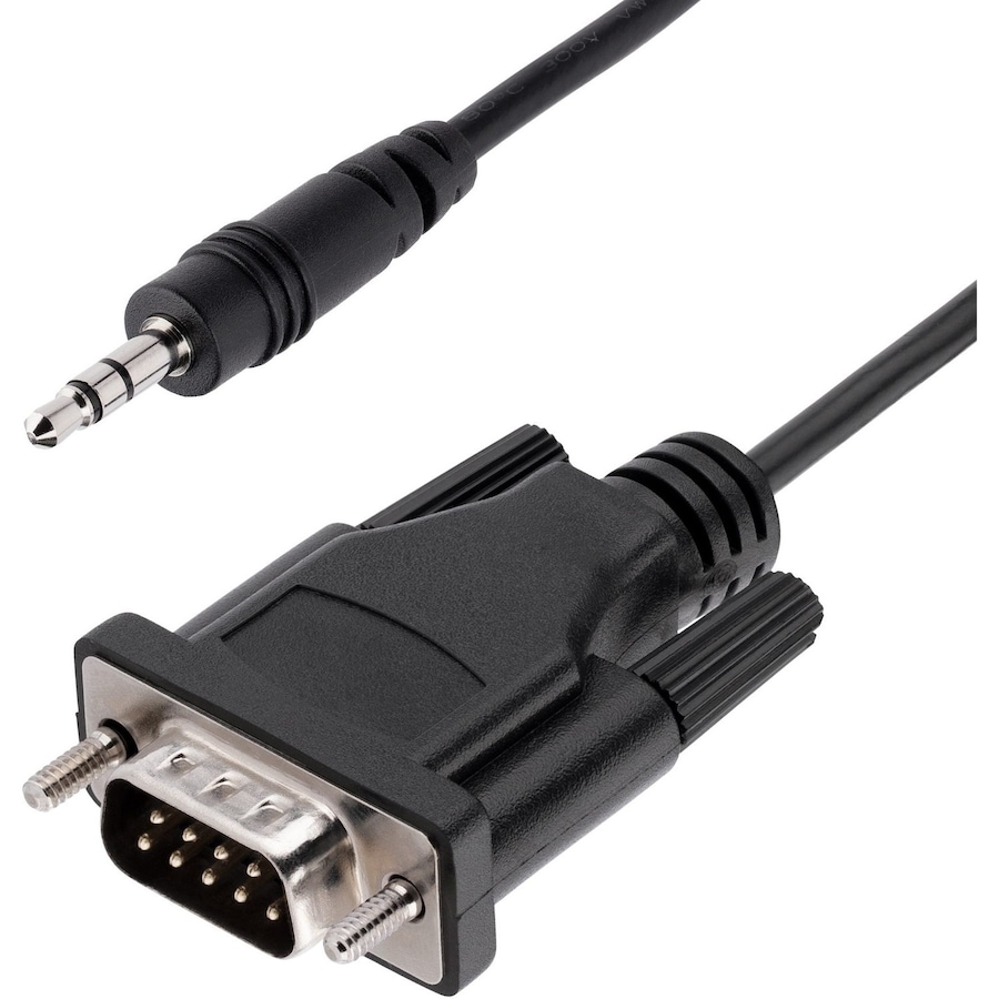 StarTech.com 3ft (1m) DB9 to 3.5mm Serial Cable for Serial Device Configuration, RS232 DB9 Male to 3.5mm for Calibrating via Aud