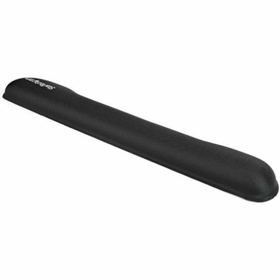 StarTech.com Foam Keyboard Wrist Rest - Ergonomic Wrist Support - Padded Keyboard Desk Cushion for Typing - Black Computer Hand & Arm Rest - 25.4 mm