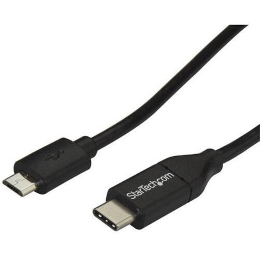 StarTech.com USB C to Micro USB Cable - 3 ft / 1m - USB 2.0 Cable - Micro USB Cord - Micro B USB C Cable - USB 2.0 Type C - First End: 1 x 24-pin USB