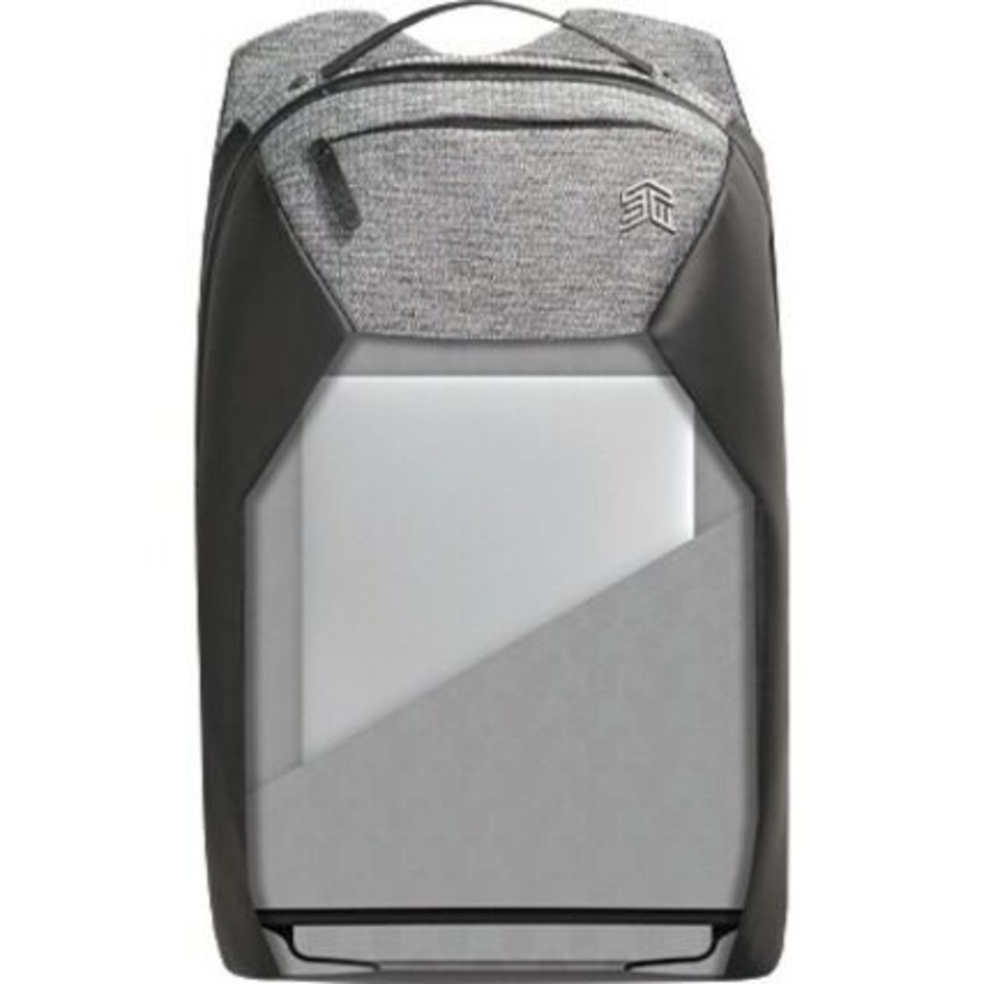 STM Goods Myth Carrying Case (Backpack) for 38.1 cm (15") to 40.6 cm (16") Apple MacBook Pro, Notebook - Granite Black - Impact Resistant, Bump Water