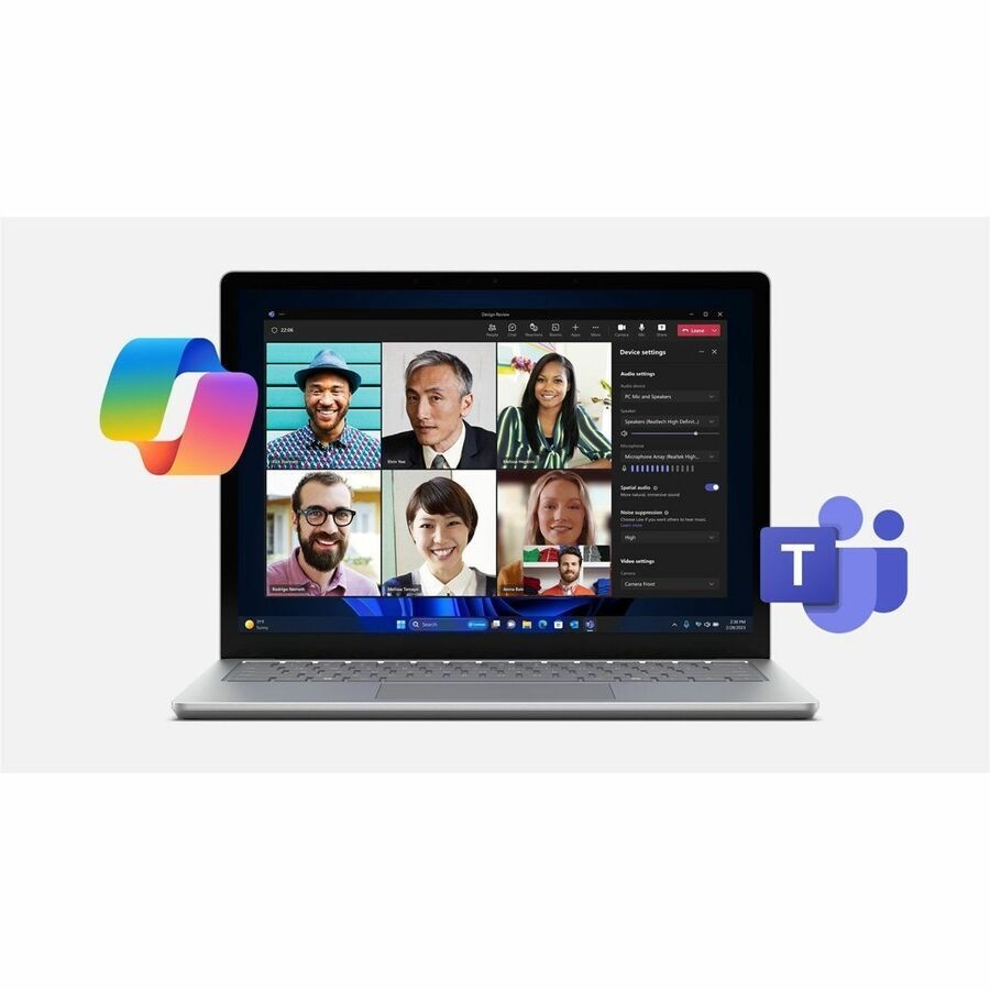 Microsoft Surface Laptop 6 13.5" Touchscreen Notebook - Intel Core Ultra 5 135H - 8 GB - 256 GB SSD - English Keyboard - Platinum - Intel Chip - 2256