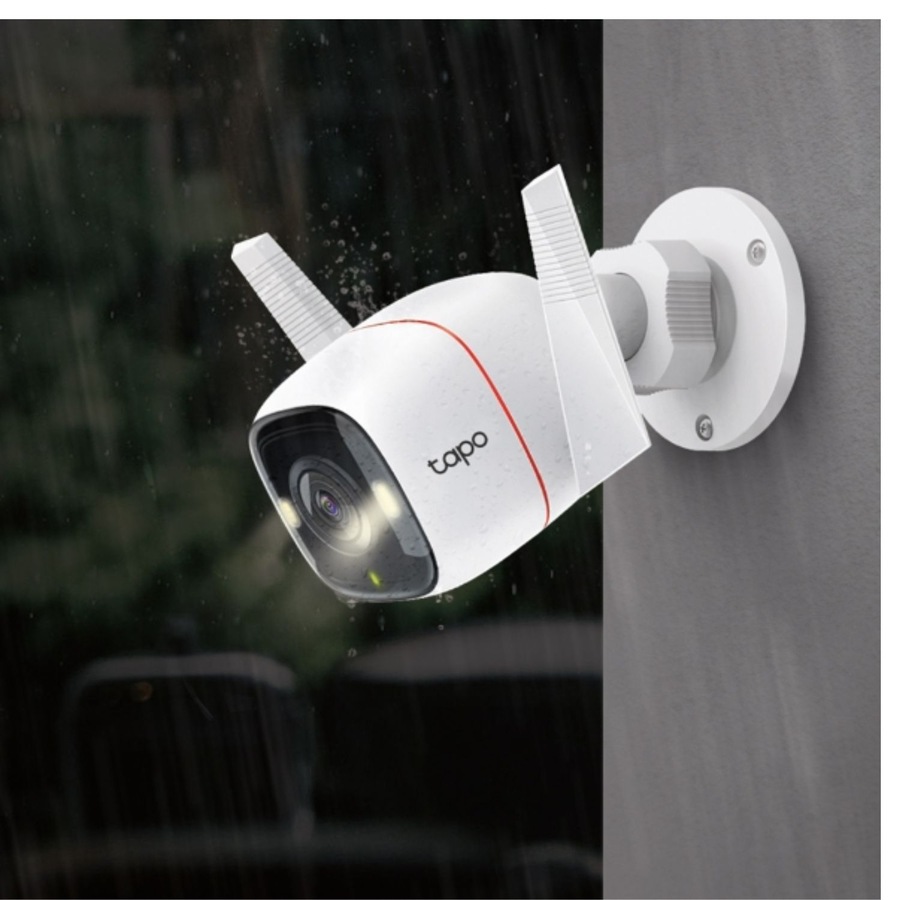 TP-Link Tapo C320WS Outdoor Security Wi-Fi Camera, H.264, 2-Way Audio, Night Vision, Motion Detect, Voice Control, Weatherproof, Sound