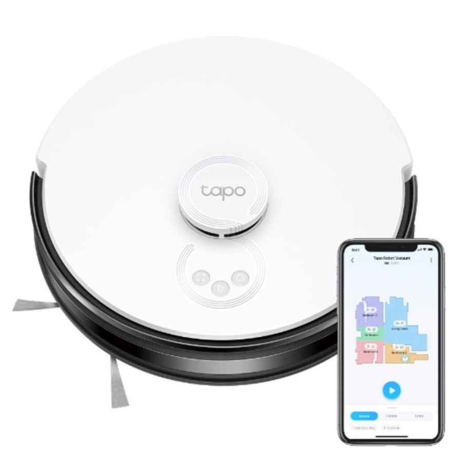TP-Link Tapo RV30C Mop LiDAR Navigation Robot Vacuum & Mop, 4200Pa Hyper Suction, Auto-Charging, 3200mAh Battery for Long-lasting, Auto-Charging