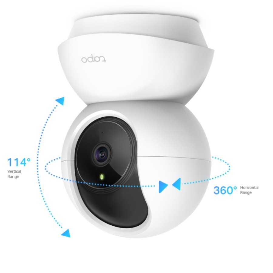 TP-Link TC70 Pan/Tilt Home Security Wi-Fi Camera,1080P Full HD,Two-Way Audio,Night Vision,Sound & Light Alarm