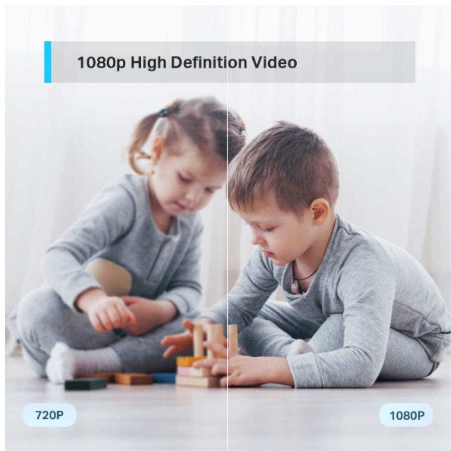 TP-Link TC70 Pan/Tilt Home Security Wi-Fi Camera,1080P Full HD,Two-Way Audio,Night Vision,Sound & Light Alarm