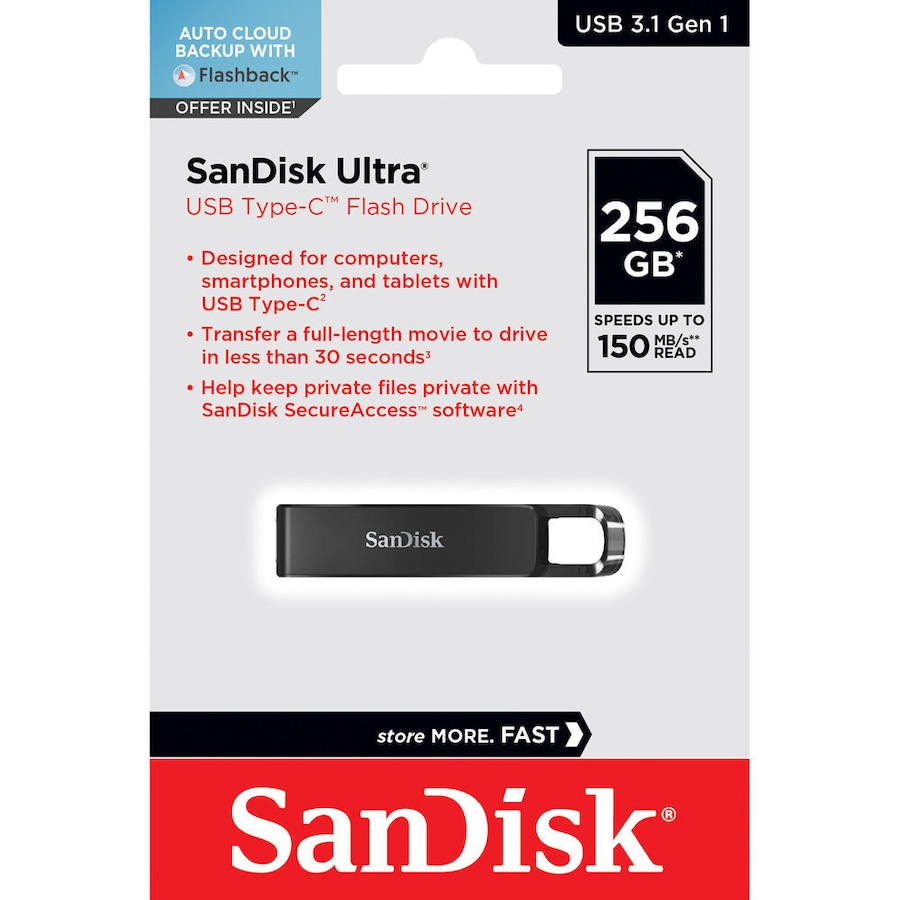 SanDisk USB 256GB Ultra Type-C Flash Drive