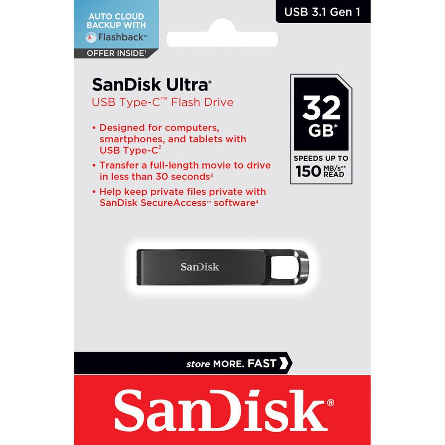 Buy SanDisk USB 32GB Ultra Type-C Flash Drive - Everyday Rewards Shop