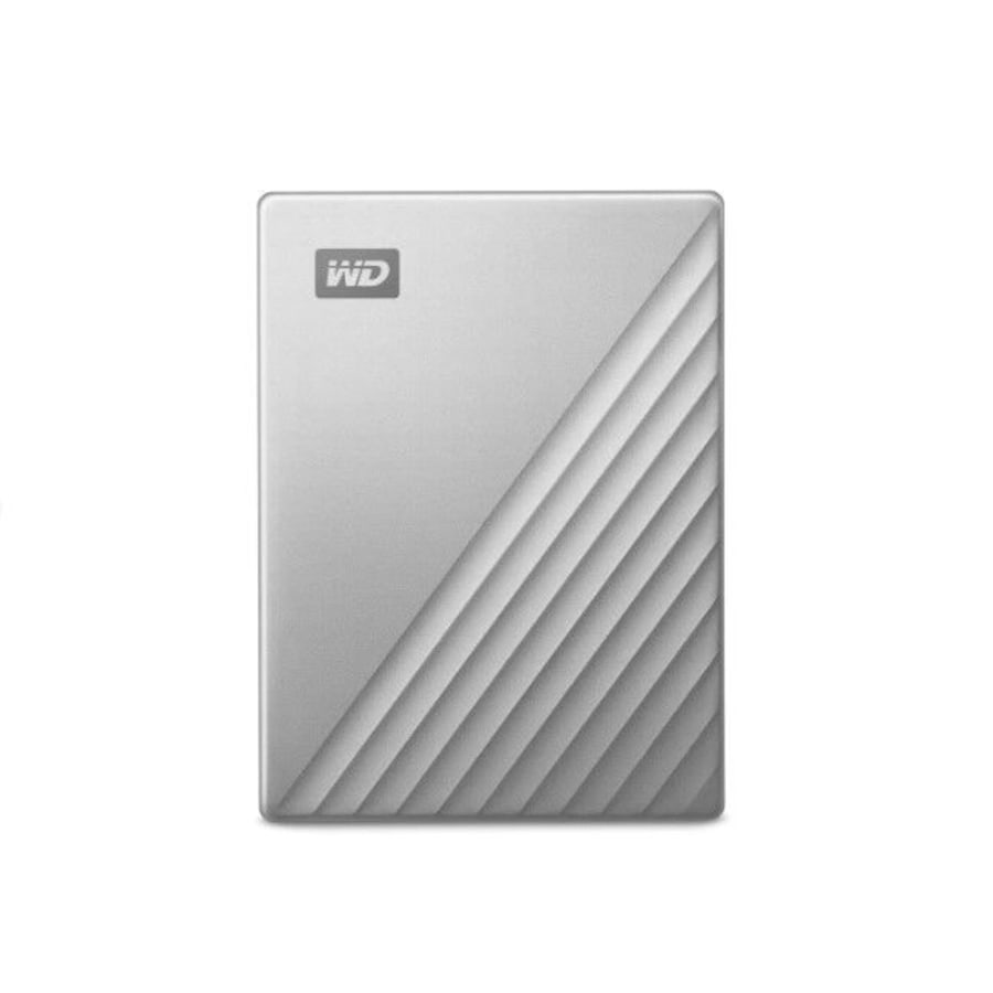 Western Digital My Passport Ultra USB-C Drive, WDBC3C0020BSL-WESN,Silver,2TB, USB 3.2 Gen1/USB 3.0 adapter, USB-C connector, 3-year warranty
