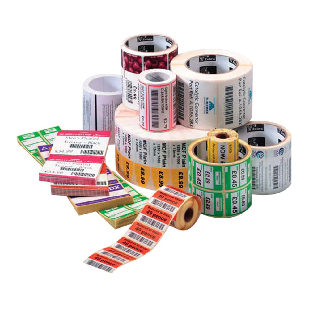Zebra Label Paper 2.25×1.25in 57.2×31.8mm TT Z Select 4000T High Performance Coated Permanent