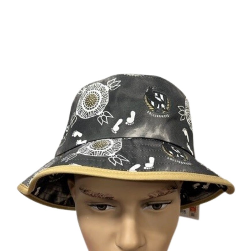 Buy Collingwood Magpies Adults Indigenous Bucket Hat - MyDeal