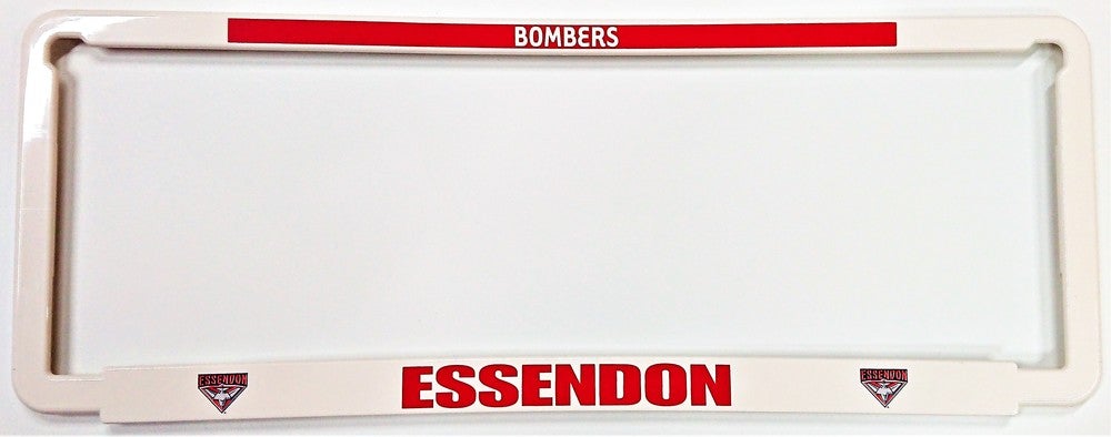 Essendon Bombers Car Number Plate Surrounds Set of 2
