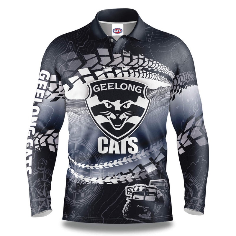 Buy Geelong Cats Trax OffRoad Camping Shirt MyDeal