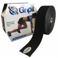 Gripit Advance Waterproof KTape - Black 31.5m Roll