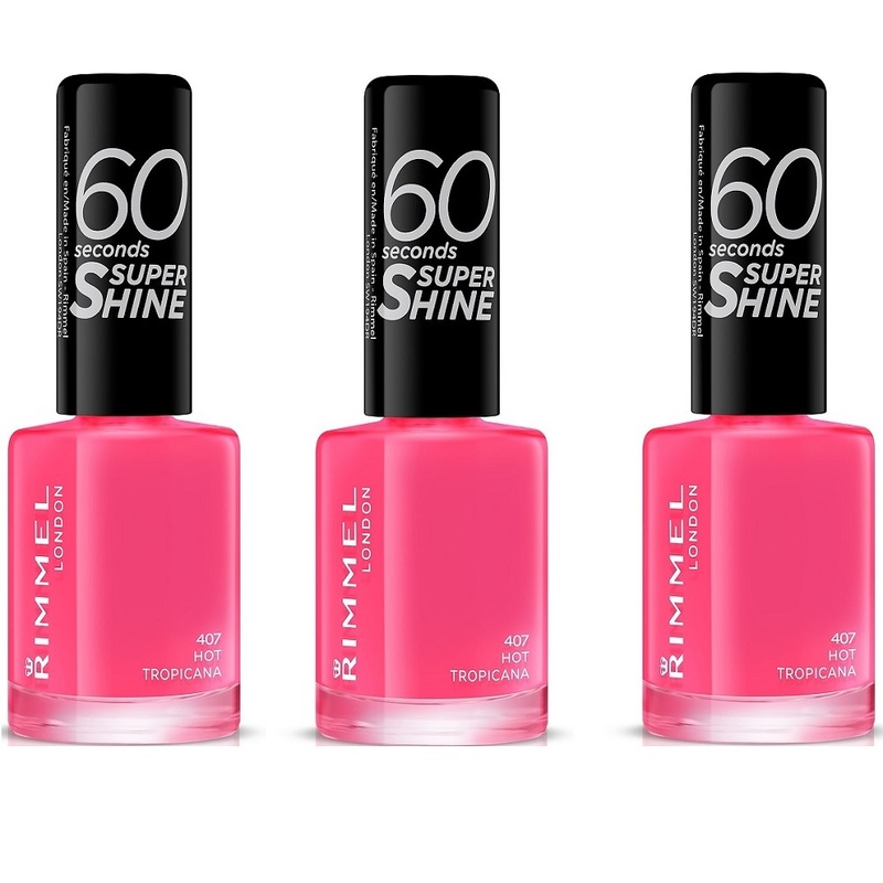 Buy 3 x Rimmel London 60 Seconds Super Shine Nail Polish 407 Hot Tropicana 8 mL - MyDeal Buy 3 x Rimmel London 60 Seconds Super Shine Nail Polish 407 Hot Tropicana 8 mL - MyDeal