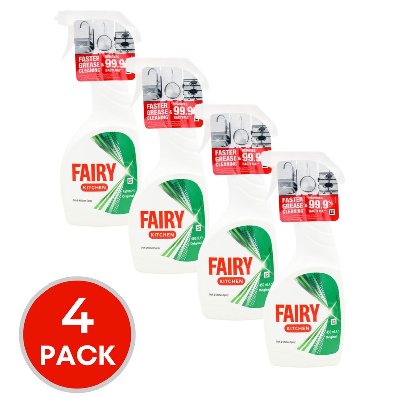 Buy 4 x Fairy Original Dish & Kitchen Spray 450mL MyDeal