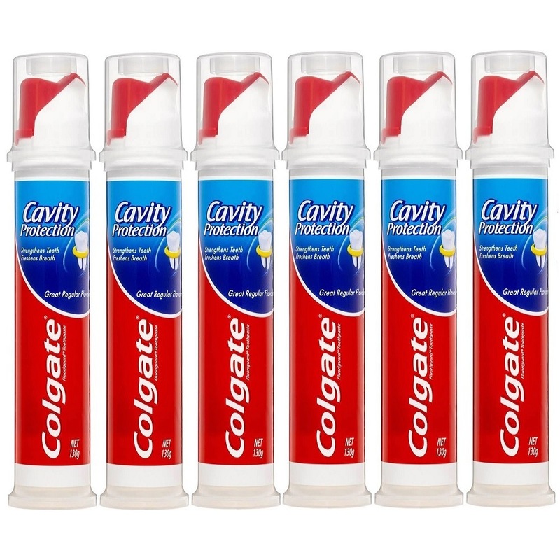Buy 6 x Colgate Toothpaste Pump Cavity Protection Regular Flavour 130g