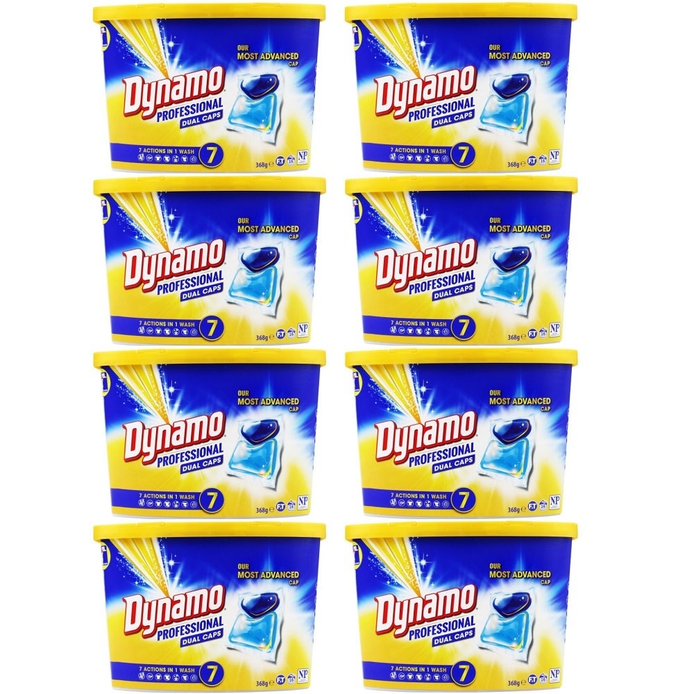8 x Dynamo Professional 7 in 1 Dual Capsule Laundry Detergent PK16 368g