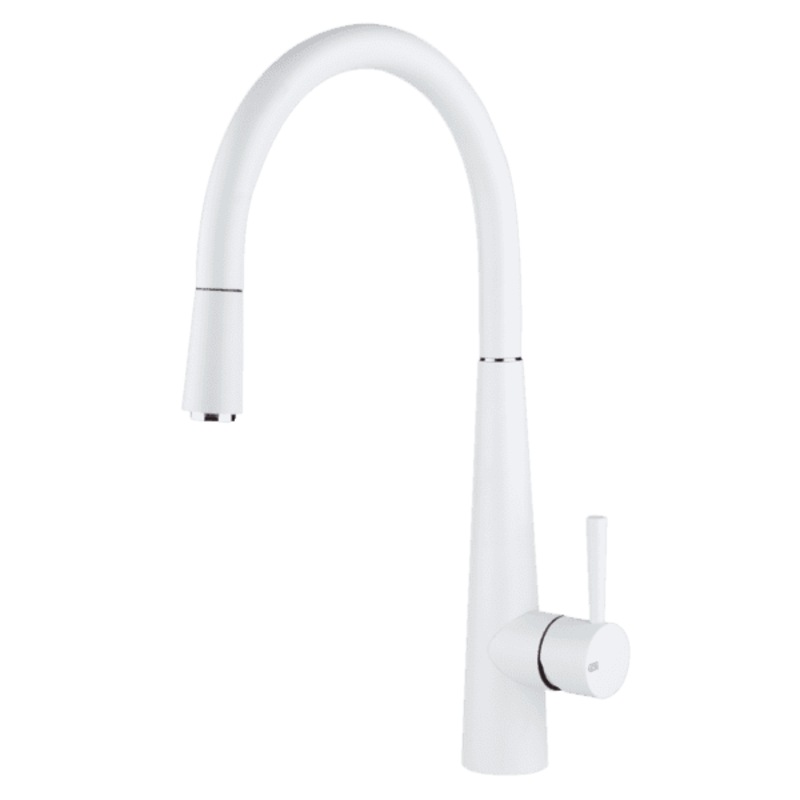 Buy Abey Just Sink Mixer With PullOut White MyDeal