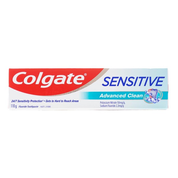 Buy COLGATE TOOTHPASTE SENSITIVE ADVANCED CLEAN 110g (12x Pack ...