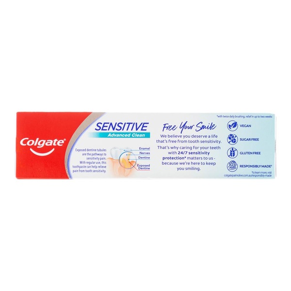 Buy COLGATE TOOTHPASTE SENSITIVE ADVANCED CLEAN 110g (12x Pack ...
