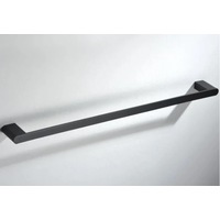 Glamour Single Towel Rail 600mm Matte Black