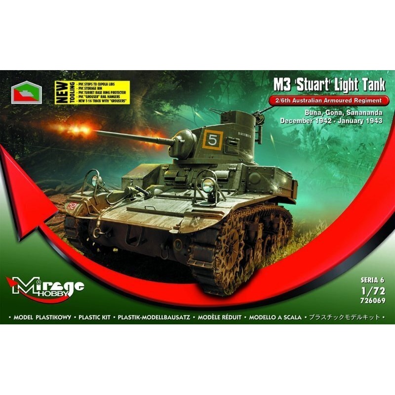 Buy 1/72 M3 STUART Light Tank 2/6th Australian Armoured Regiment ...