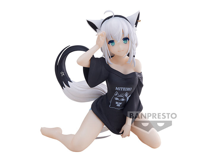 Figurine Banpresto Hololive Fubuki Shirakami Relax Time - Vtuber, Neuve Sous Blister