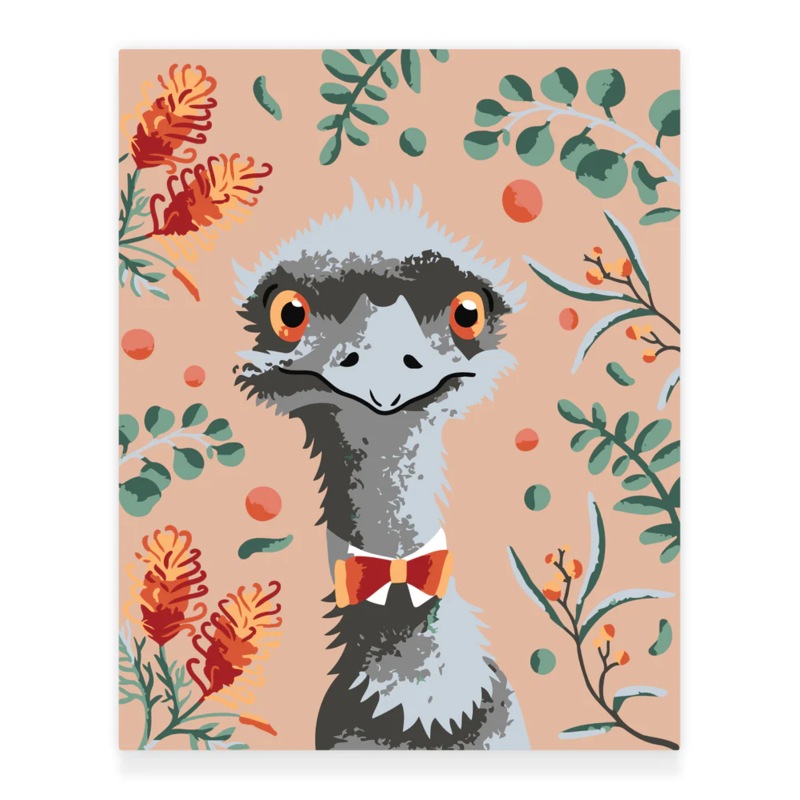 Buy Colordemy Premium Paint By Numbers Kit Emu MyDeal