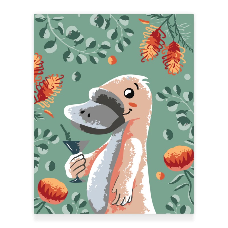 Buy Colordemy Premium Paint By Numbers Kit Platypus MyDeal