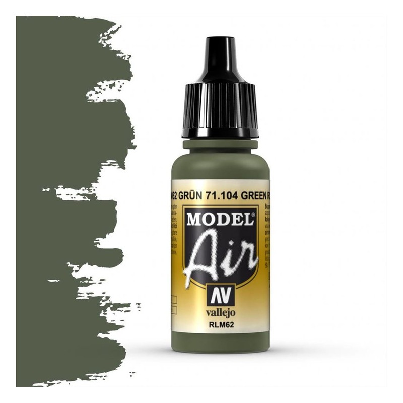 Buy Vallejo 71104 Model Air Green RLM62 17 ml Acrylic Airbrush Paint MyDeal