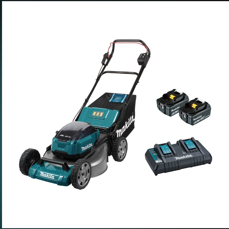 Makita DLM535PG2  36V 6.0Ah 534MM 70L Lawn Mower Kit  Australia
