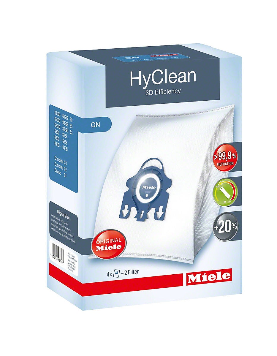 Miele S5211, S5212 Vacuum Cleaner Bags - Genuine HyClean 3D Efficiency Dust Bags