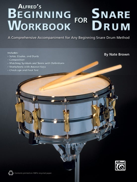 Alfreds Beginning Workbook For Snare Drum Book