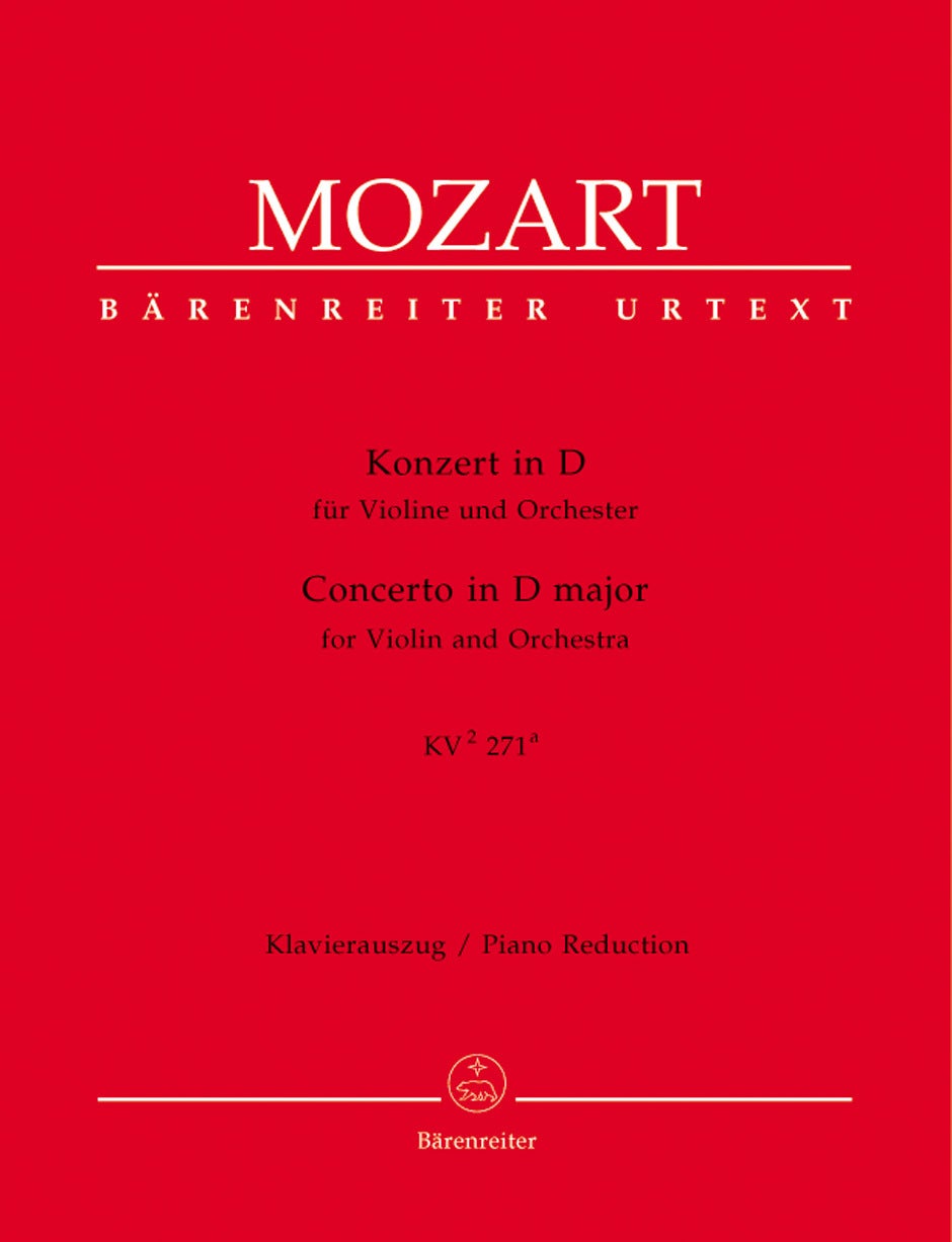 Concerto For Violin And Orchestra In D Major K². 271A (271I)