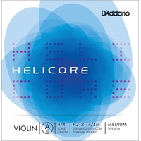 D'Addario Helicore Titanium-Wound Violin A String, 4/4 Scale, Medium Tension
