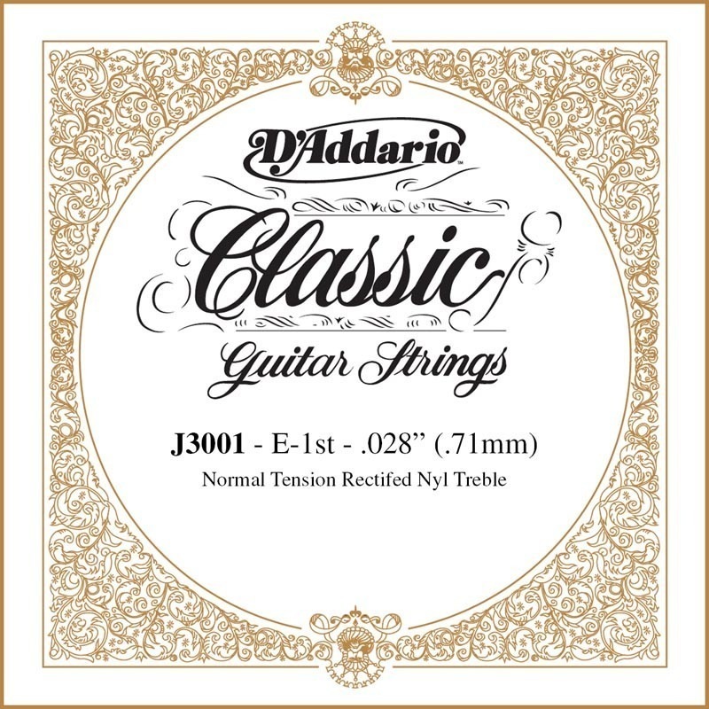 Buy D'Addario J3001 Rectified Classical Guitar Single String, Normal