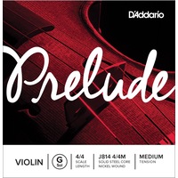 D'Addario Prelude Violin Single G String, 4/4 Scale, Medium Tension