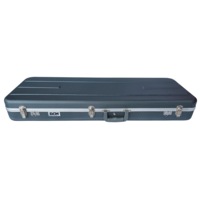 DCM EC2C Deluxe Electric Guitar Case with ABS and Fibre, Dark Silver Lining