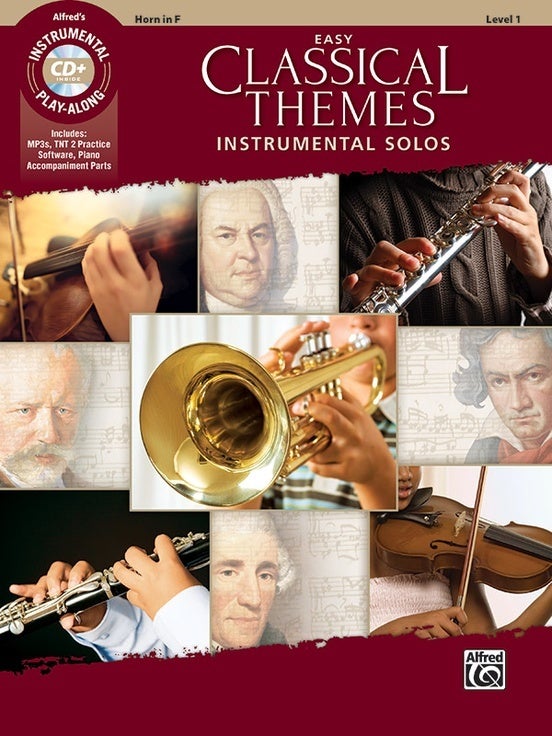 Easy Classical Themes Inst Solos Horn Book/CD