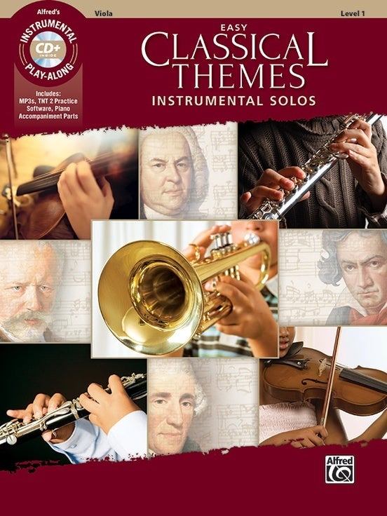 Easy Classical Themes Inst Solos Viola Book/CD