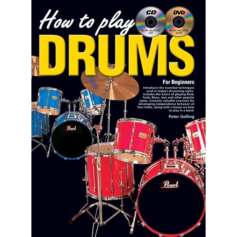 Buy How To Play Drums For Beginners Book/CD/DVD Book MyDeal