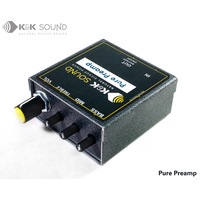 K&K Pure Preamp w/ 3 band EQ + Belt Clip