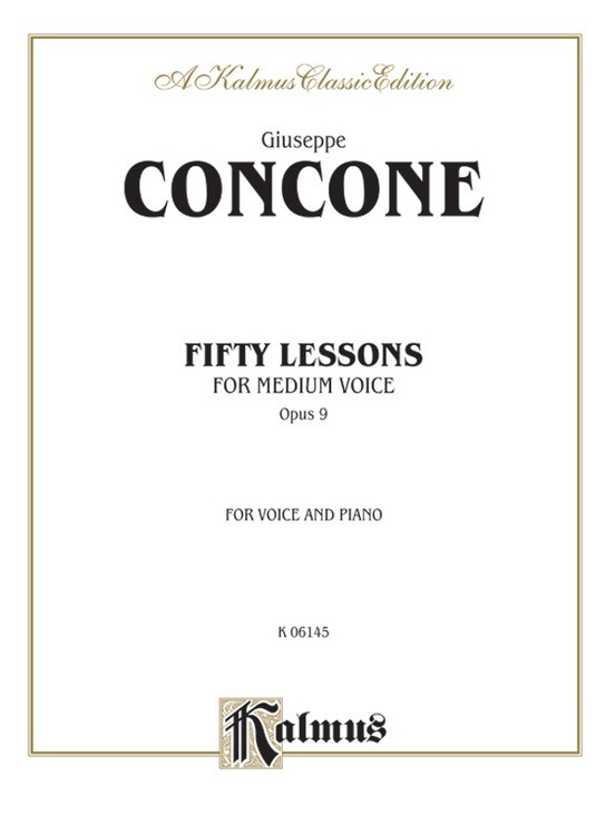 Lessons 50 Op 9 Med Voice