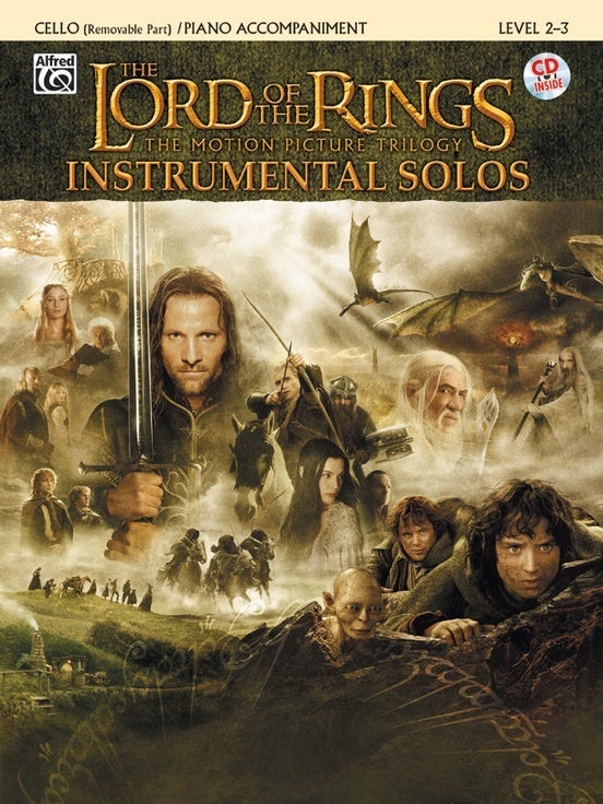 Lord Of The Rings Inst Solos Cello Book/CD