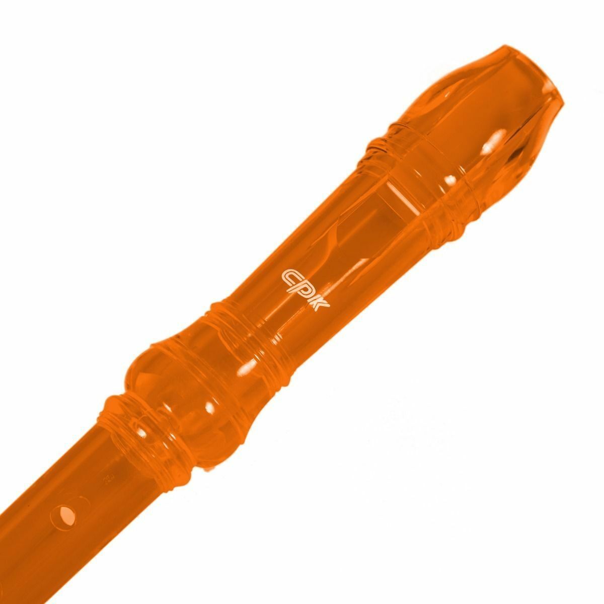 Orange Plastic Descant Recorder for School Clear Bag & Rod *NEW*