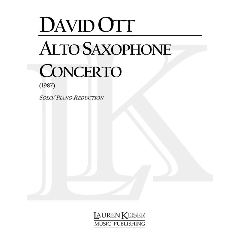 Buy Ott Alto Saxophone Concerto Alto Sax/Piano (Pod) (Softcover Book