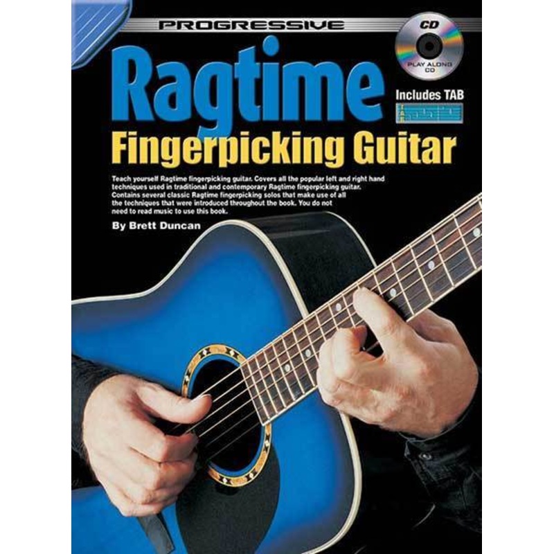 Buy Progressive Ragtime Fingerpicking Guitar Book/CD MyDeal