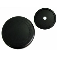 Rubber 12 Inch Drum Practice Pad In Black Natural Rebound